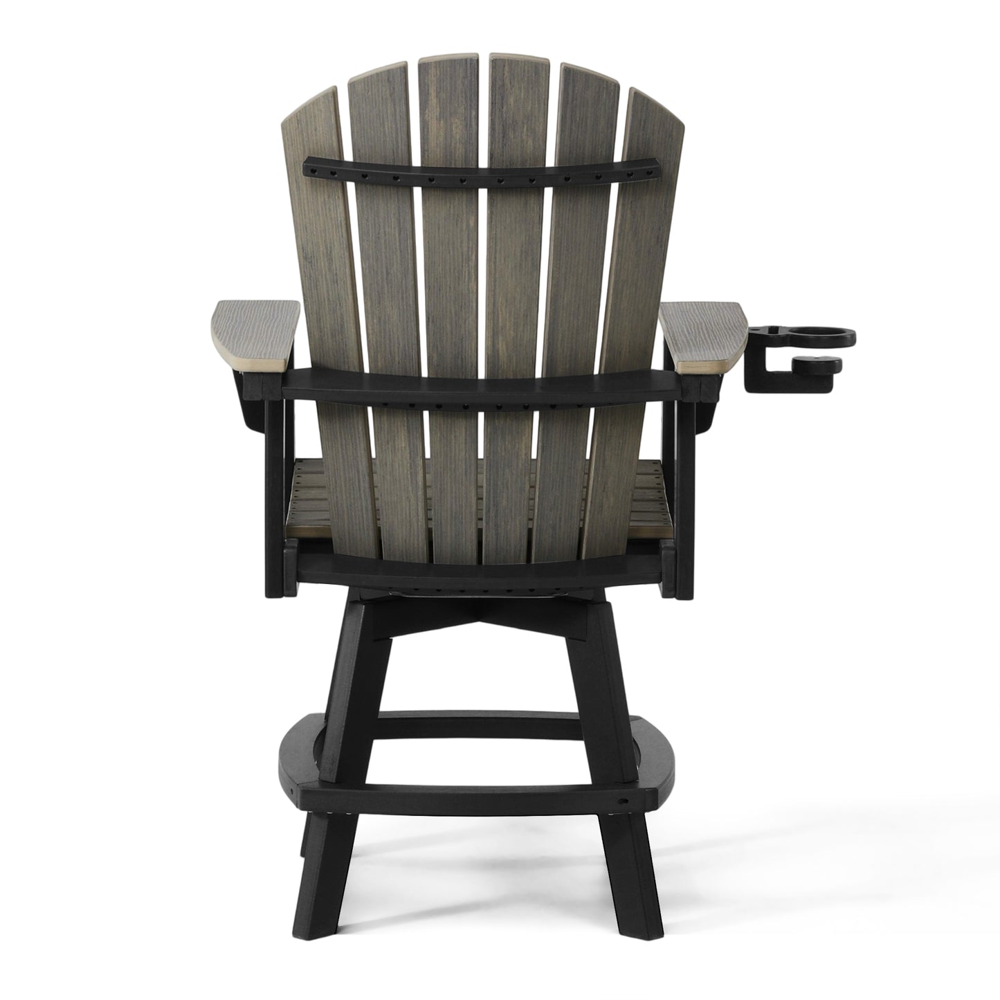 Heritage Ridge Adirondack Swivel Counter Chair With Cup Holder