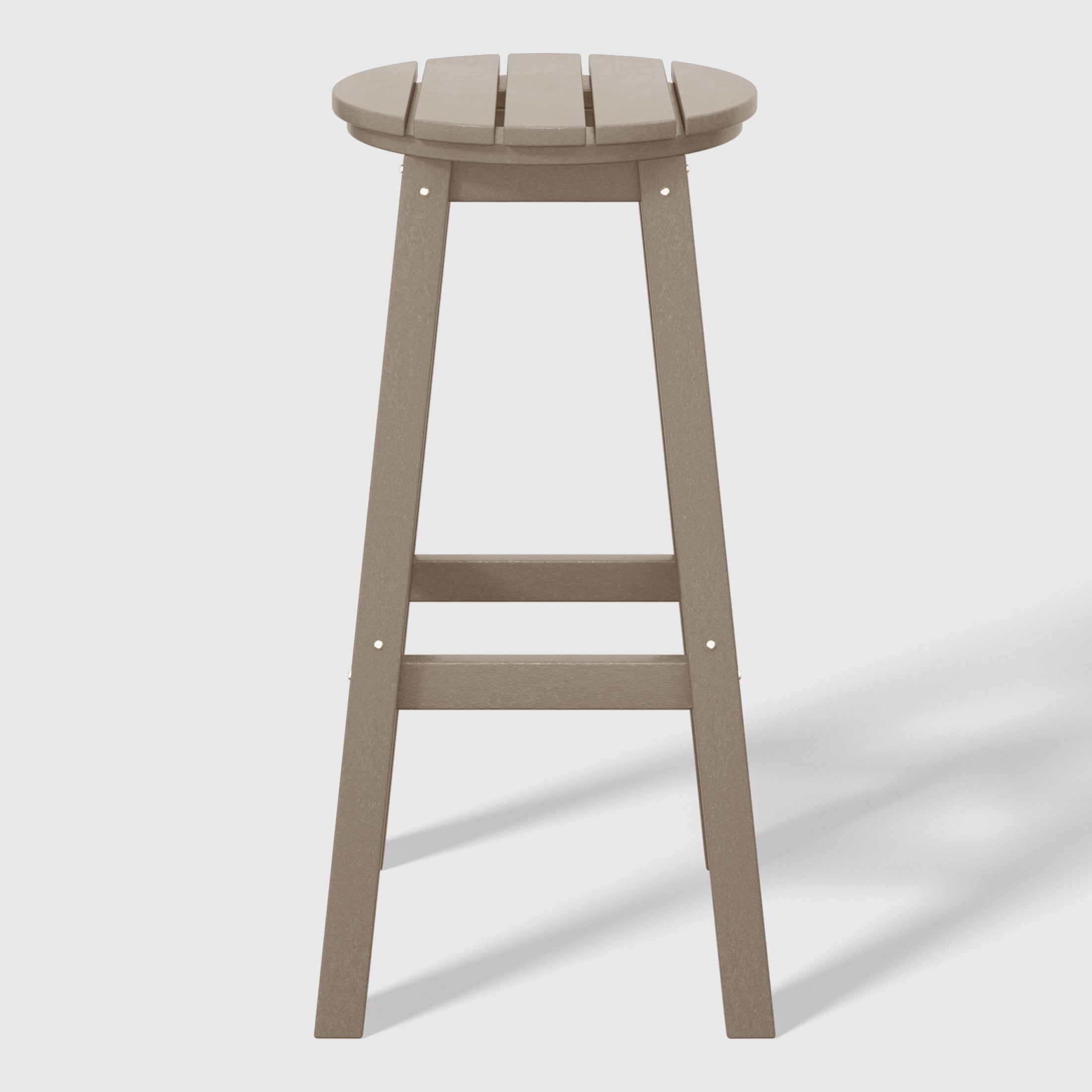 Stockholm All-Weather Outdoor Round Bar Stool (29" Height)