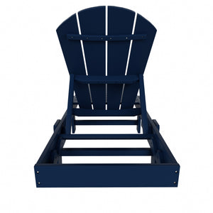 Chatham All-Weather Outdoor Adirondack Reclining Sun Lounger With Wheels