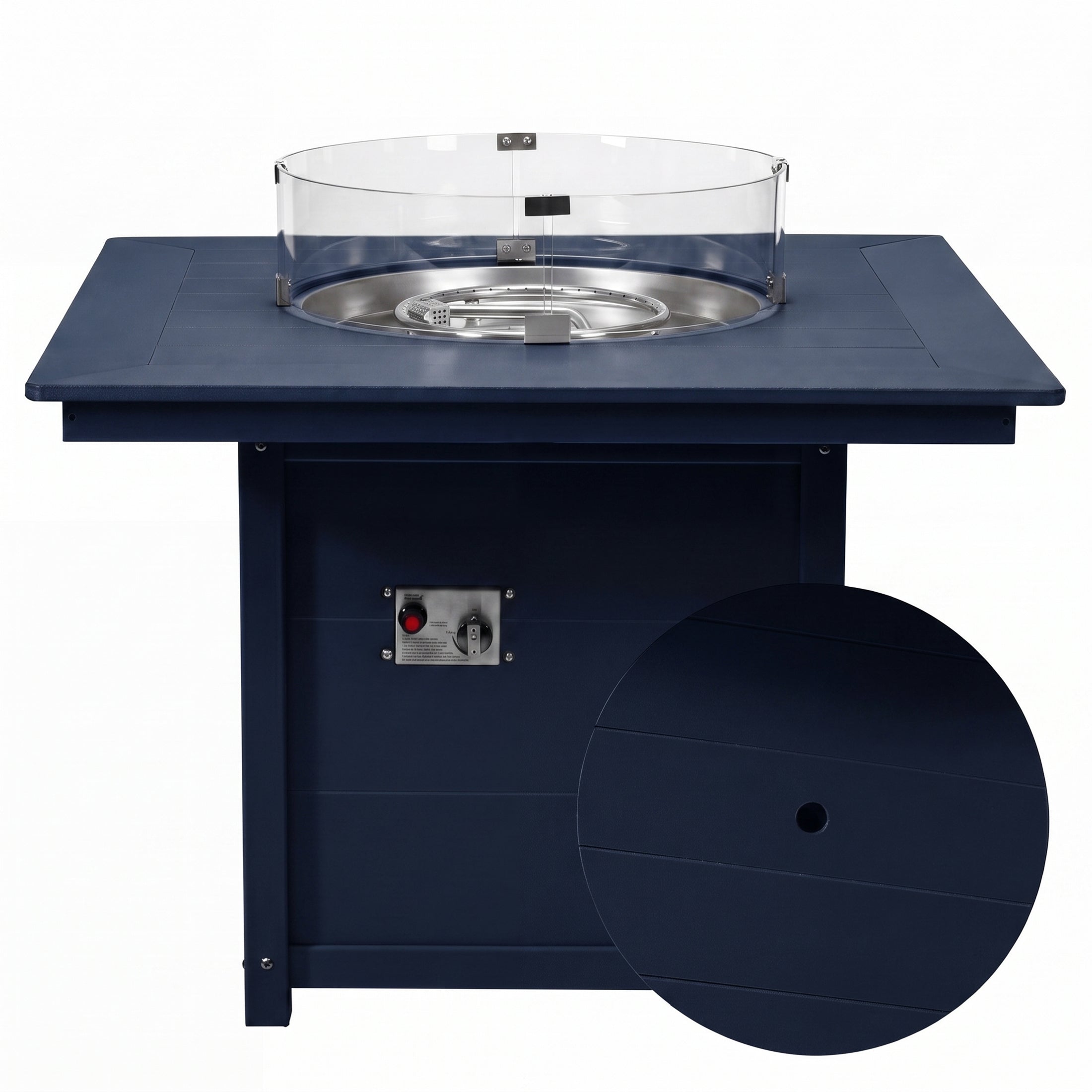 Sedona Square 42" Dining Fire Pit Table