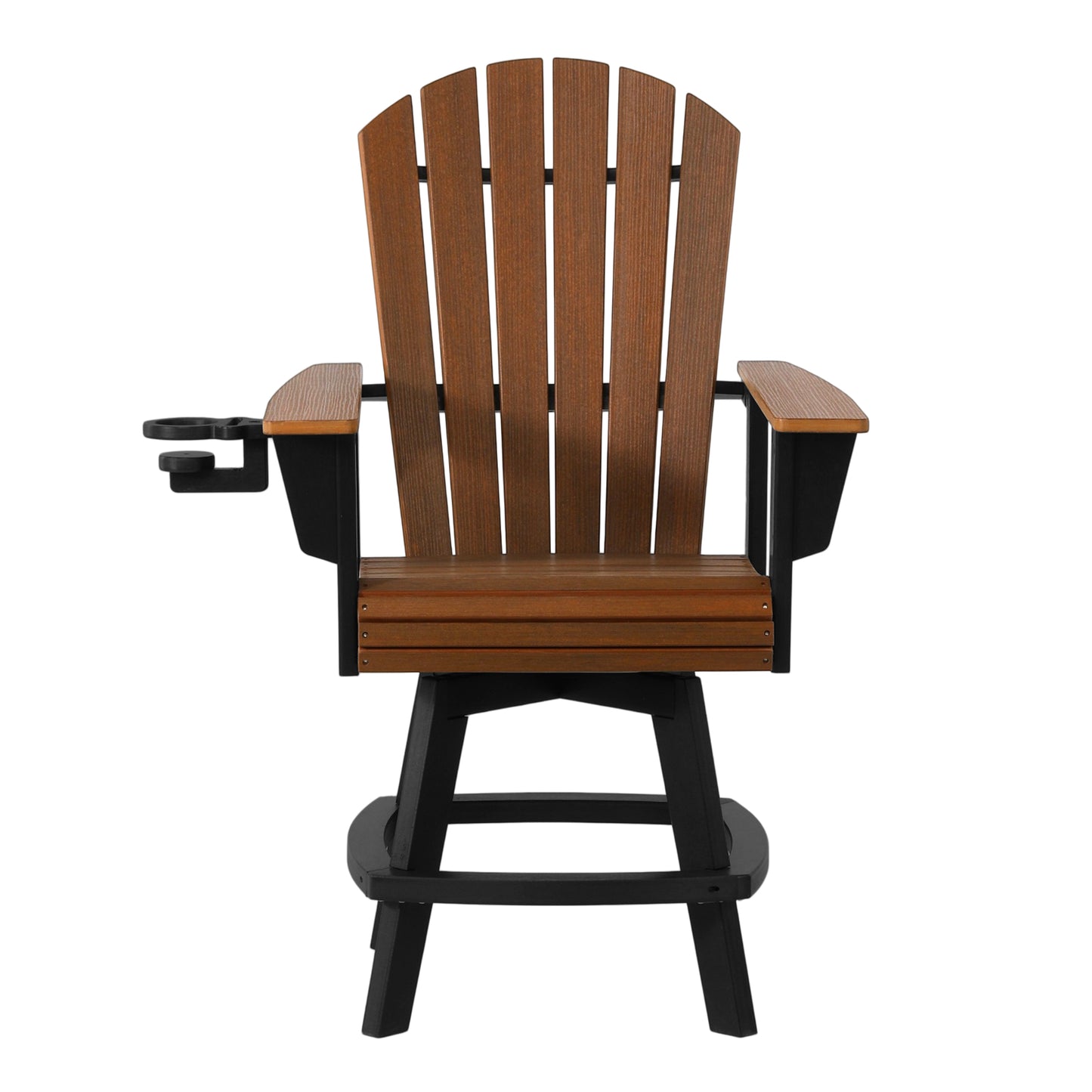 Heritage Ridge Adirondack Swivel Counter Chair With Cup Holder