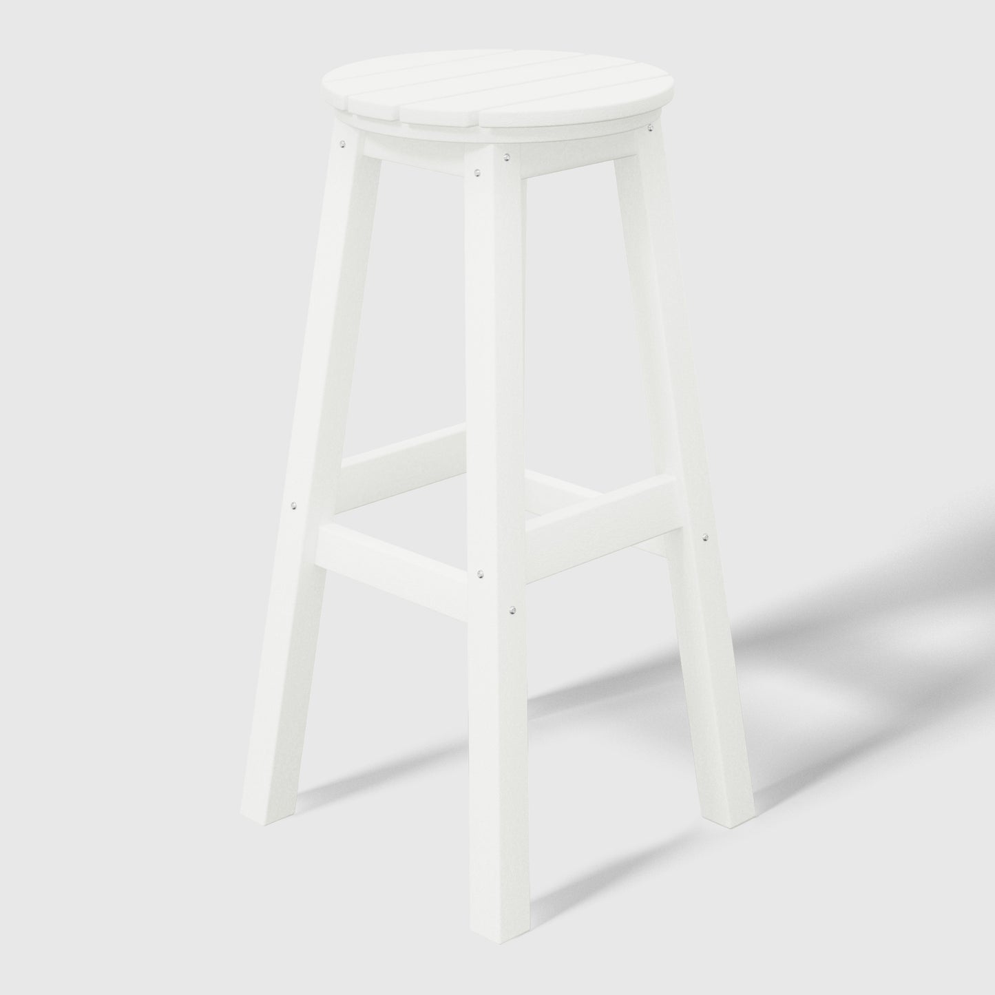 Stockholm All-Weather Outdoor Round Bar Stool (29" Height)
