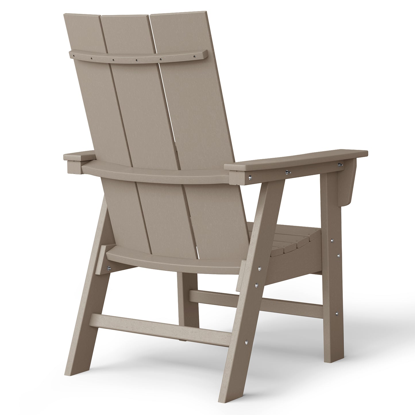 Malibu Modern All-Weather Outdoor Contoured Adirondack Dining Chair