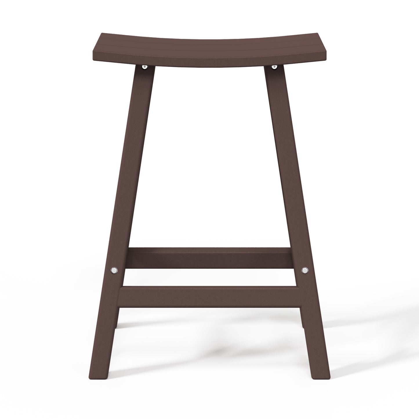 Stockholm All-Weather Outdoor Saddle Counter Stool (24" Height)