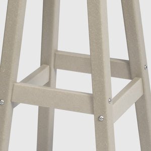 Stockholm  All-Weather Outdoor Square Counter Stool (24" Seat Height)