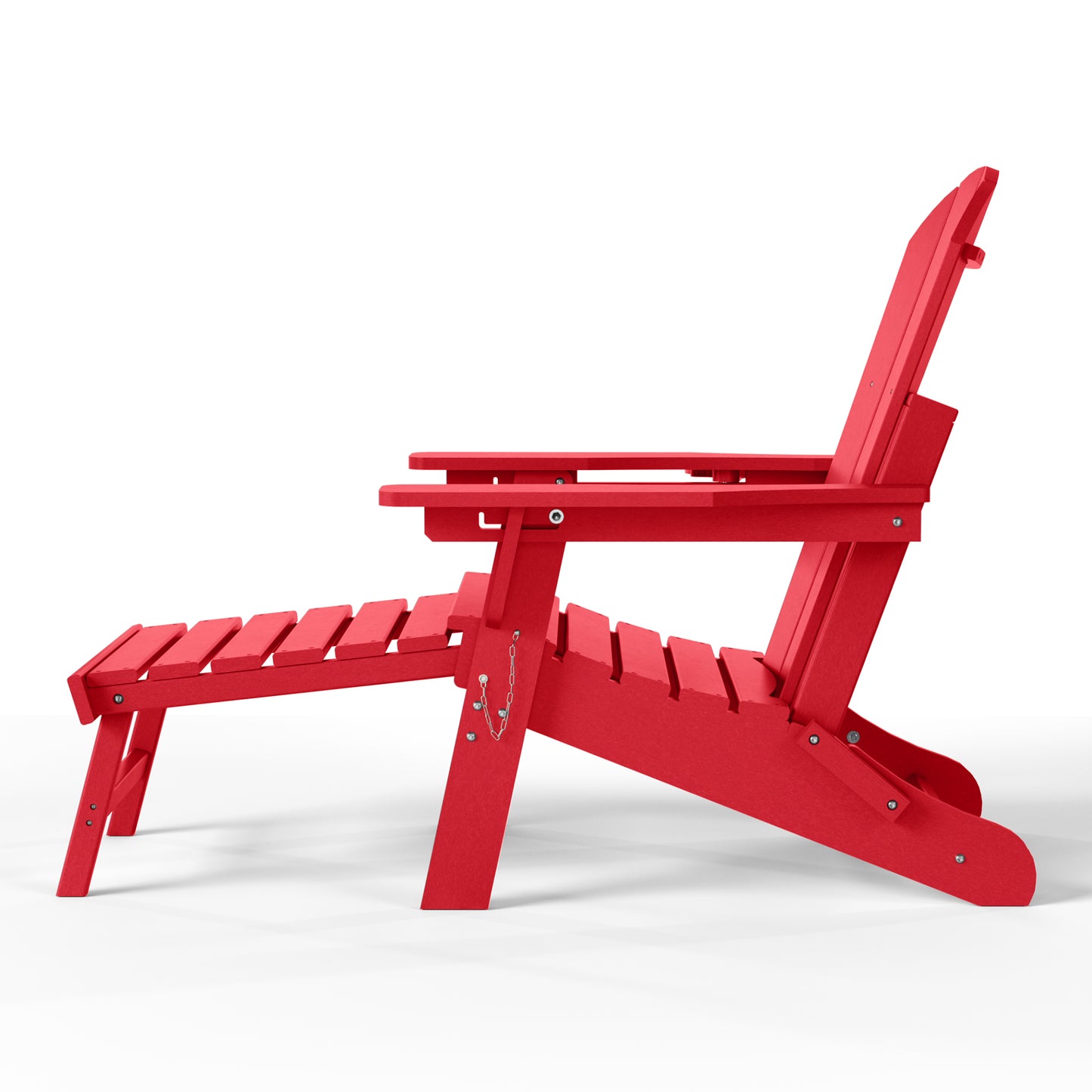 Chatham Folding Adjustable Adirondack Chair with Cup Holder and Hideaway Ottoman