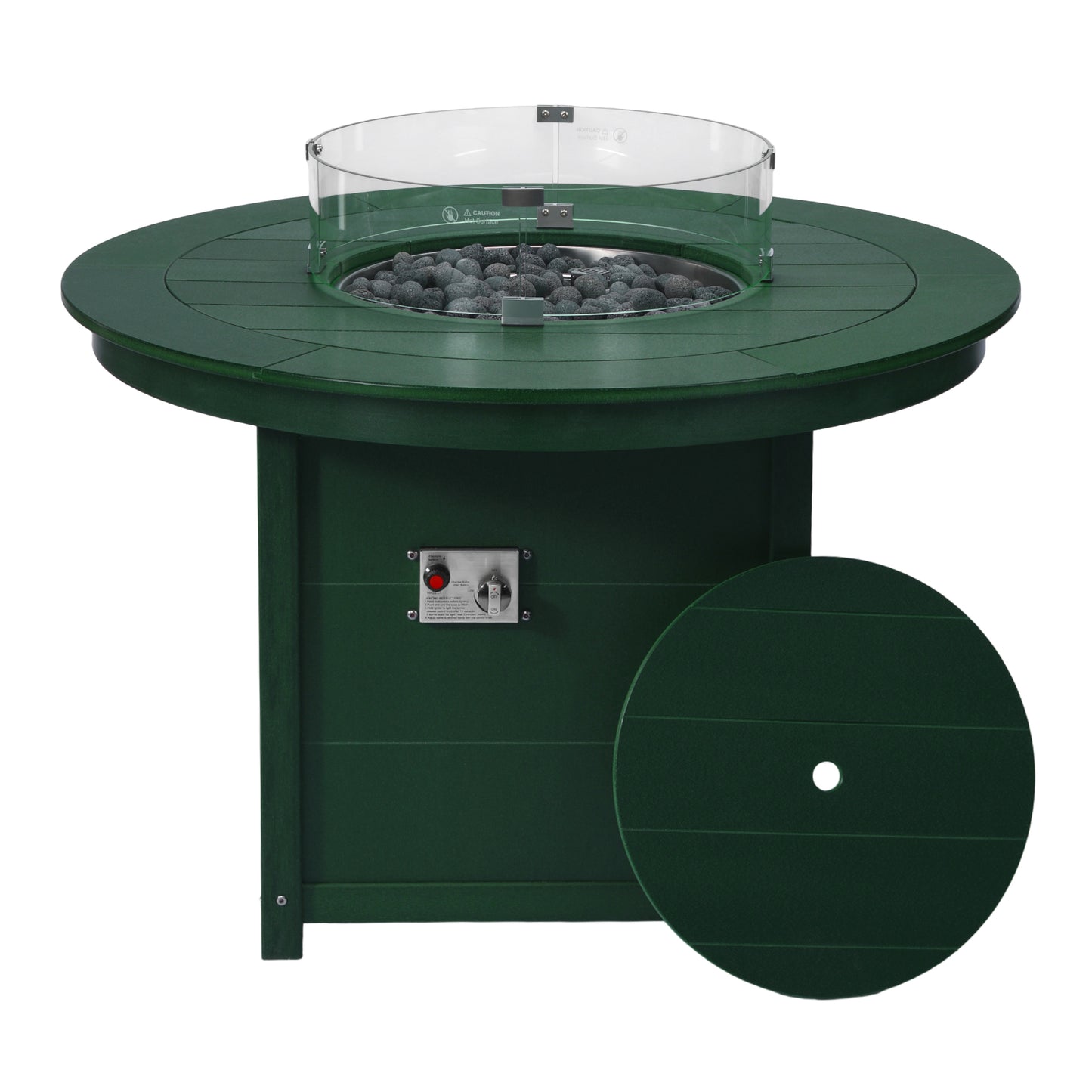 Sedona Round 47" Dining Fire Pit Table