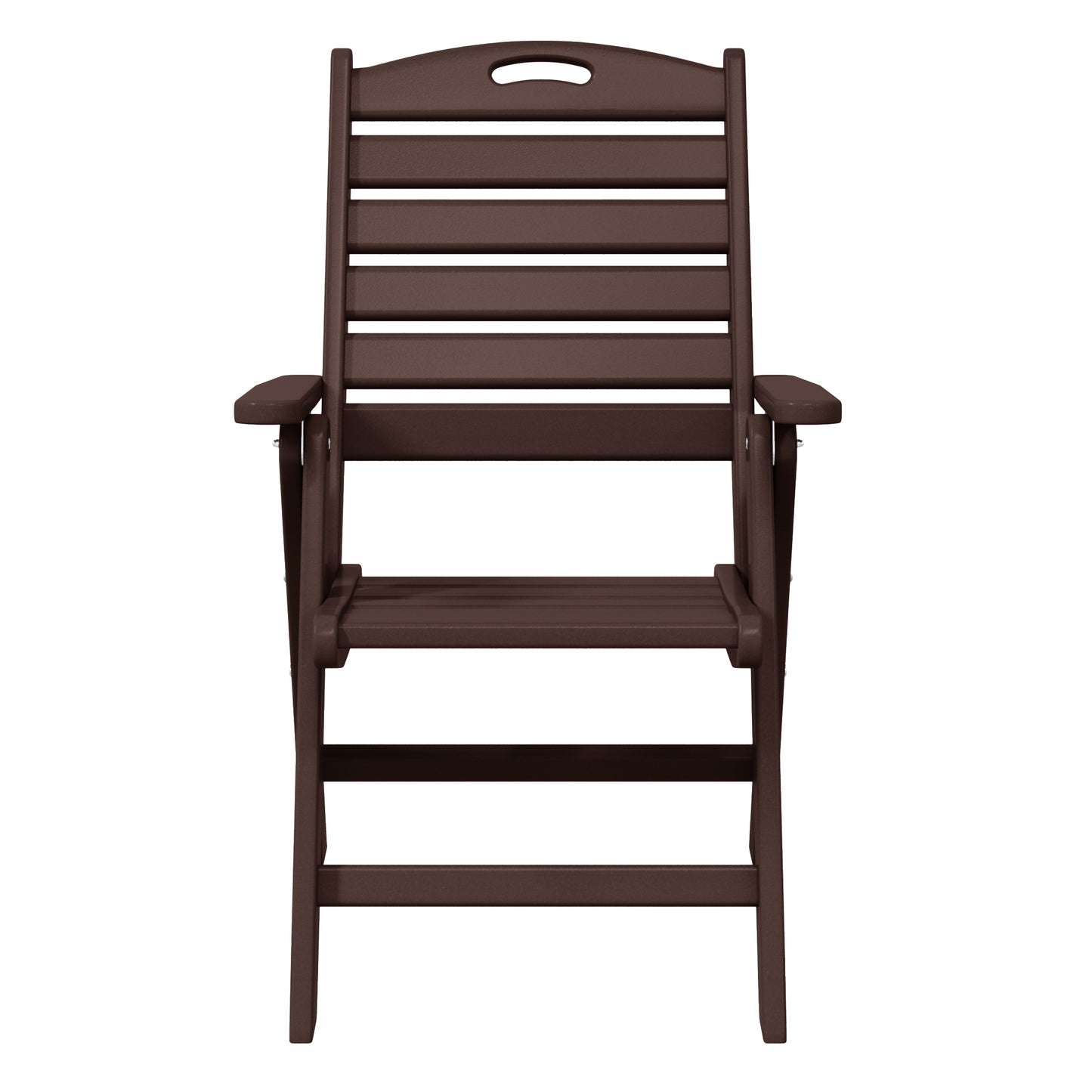 Aarhus All-Weather Outdoor Patio Folding Tall Back Dining Chair (38" High)
