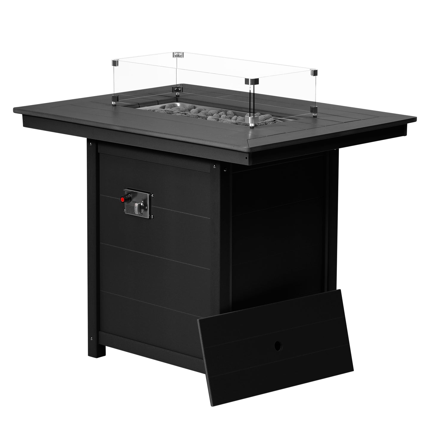 Sedona Rectangular 34" X 46" Counter Fire Pit Table