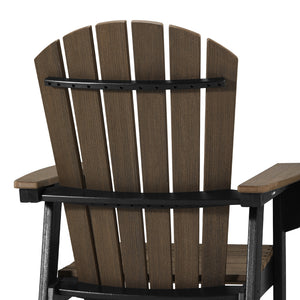 Heritage Ridge Adirondack Swivel Counter Chair With Cup Holder
