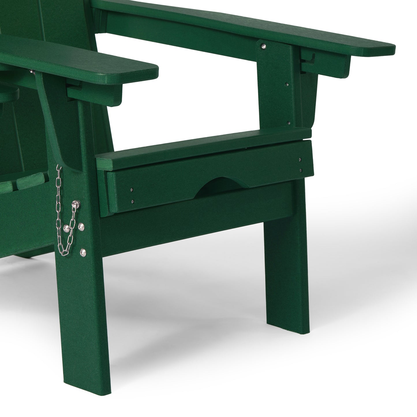 Chatham Folding Adjustable Adirondack Chair with Cup Holder and Hideaway Ottoman