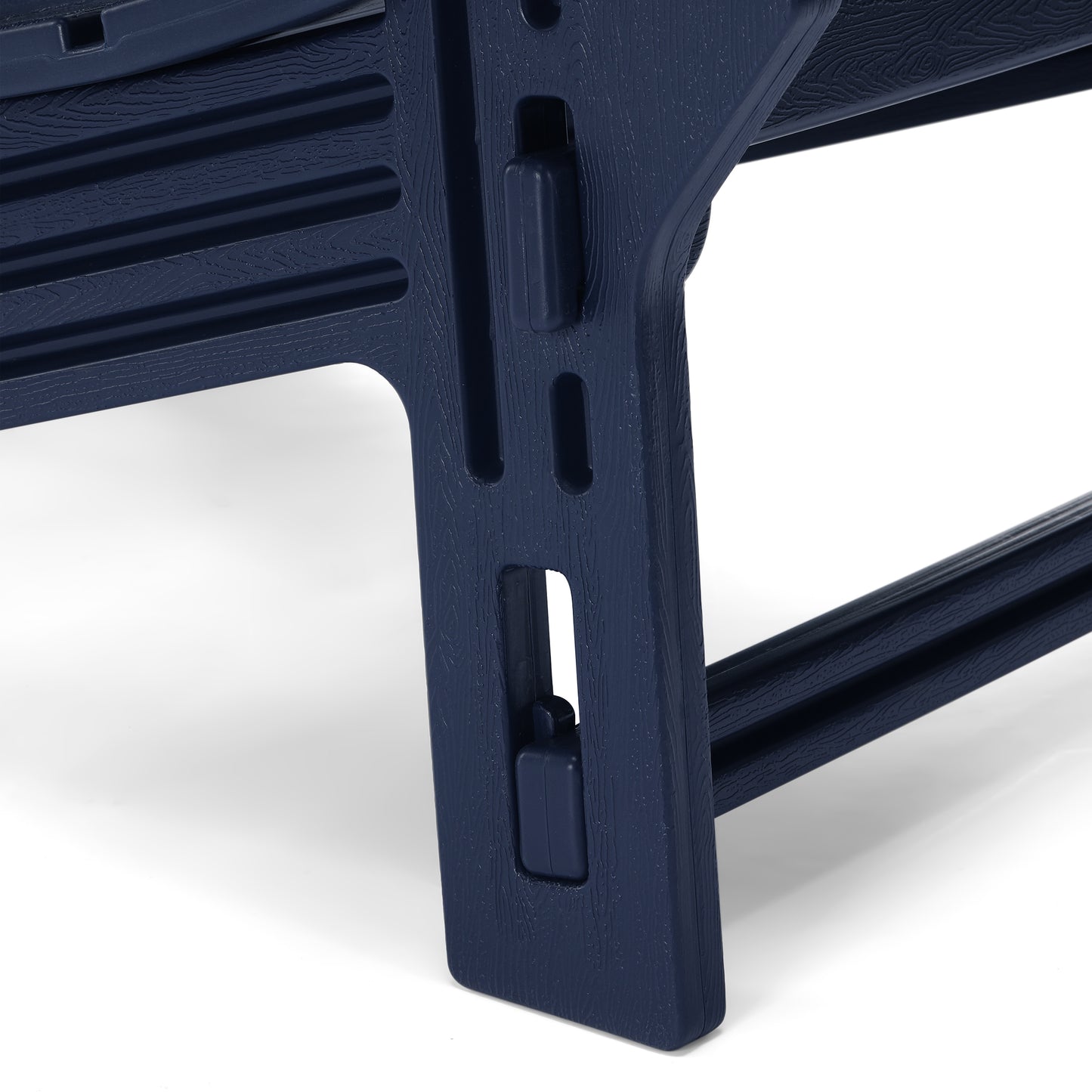 Set of Snap'n Lock Adirondack Chairs with Connecting Wedge Table (No Tools or Hardware)