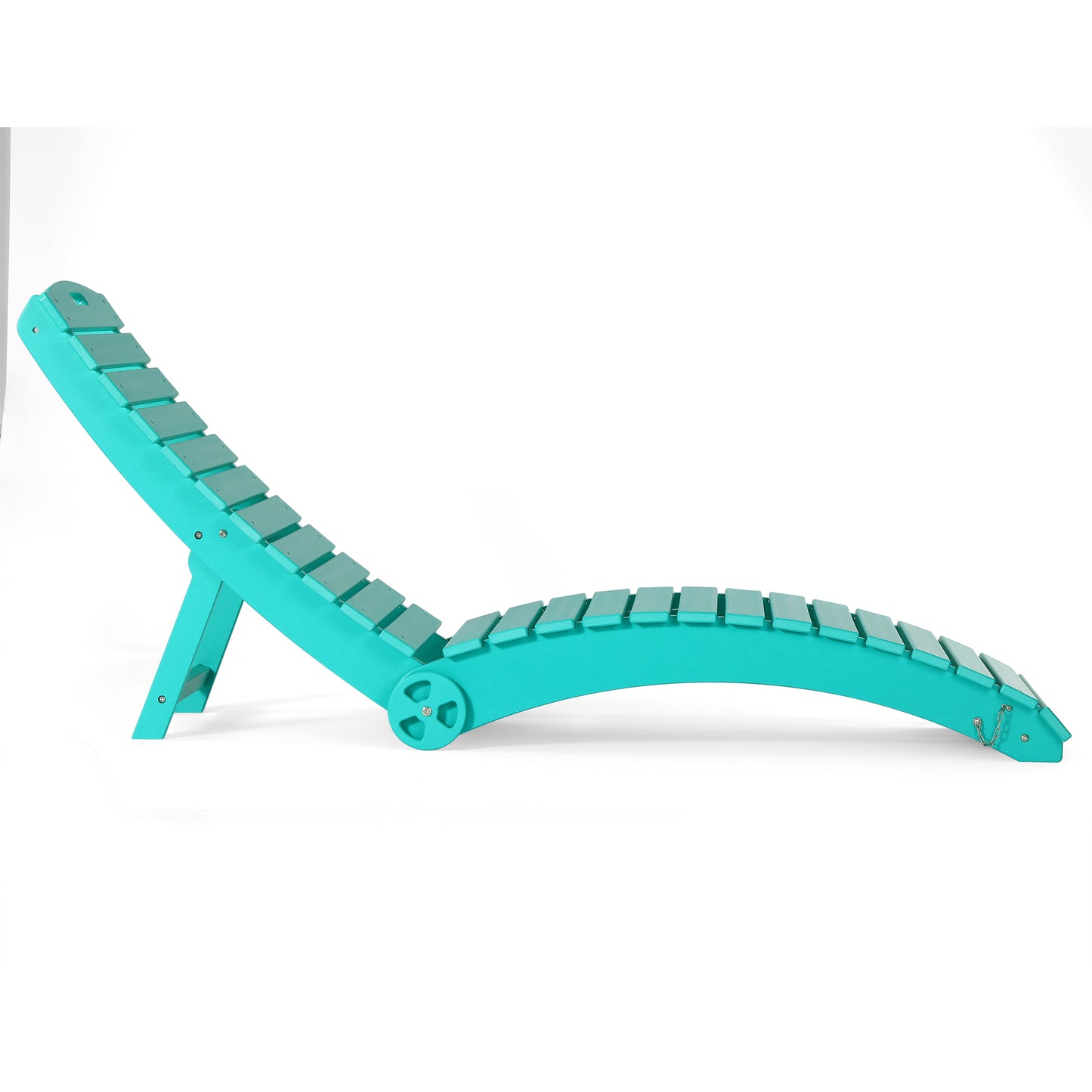 Key West Folding Pool Lounge Chair with Wheels
