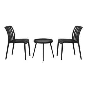 Polyform 3-Piece Chair With Side Table