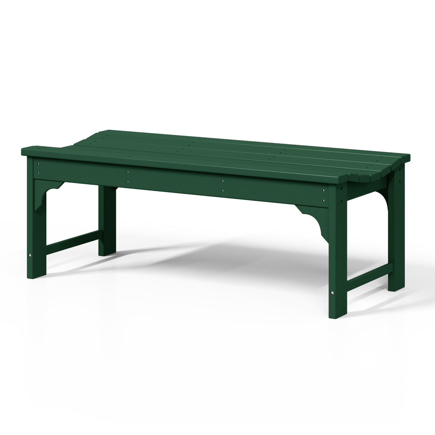 Concord All-Weather Outdoor Garden Backless Bench (46" Wide)