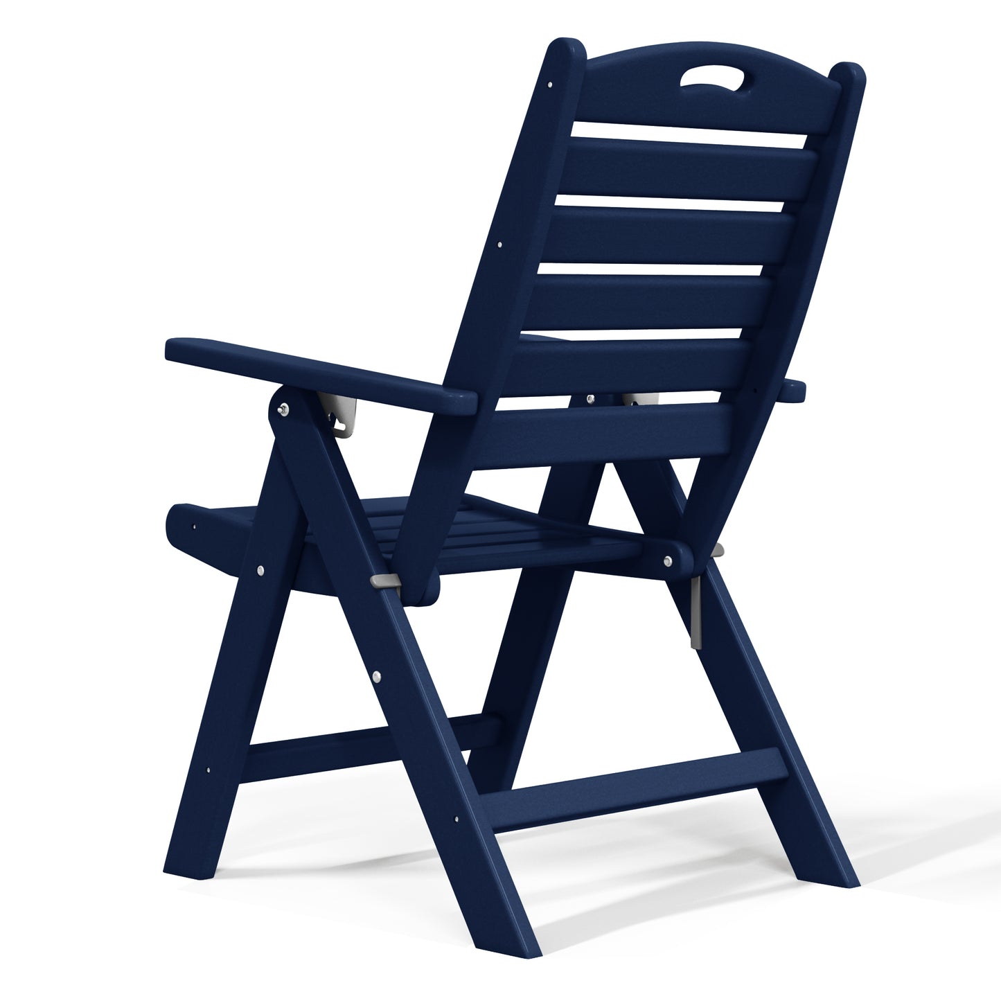 Aarhus All-Weather Outdoor Patio Folding Tall Back Dining Chair (38" High)