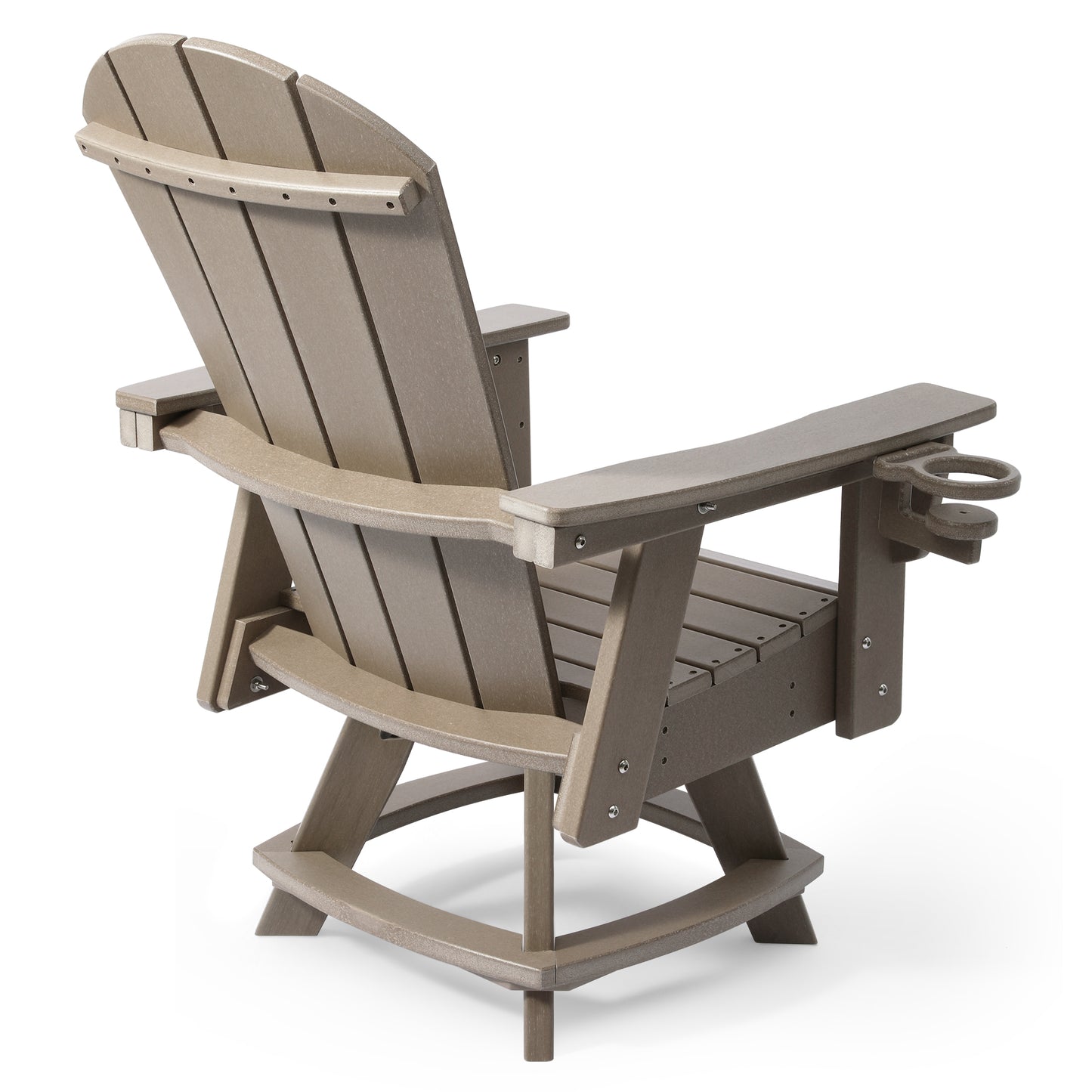 Adirondack Swivel Dining Chair with Cup Holder With Cup Holder