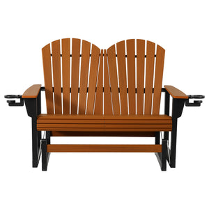 Adirondack 52“ Glider With Cup Holder
