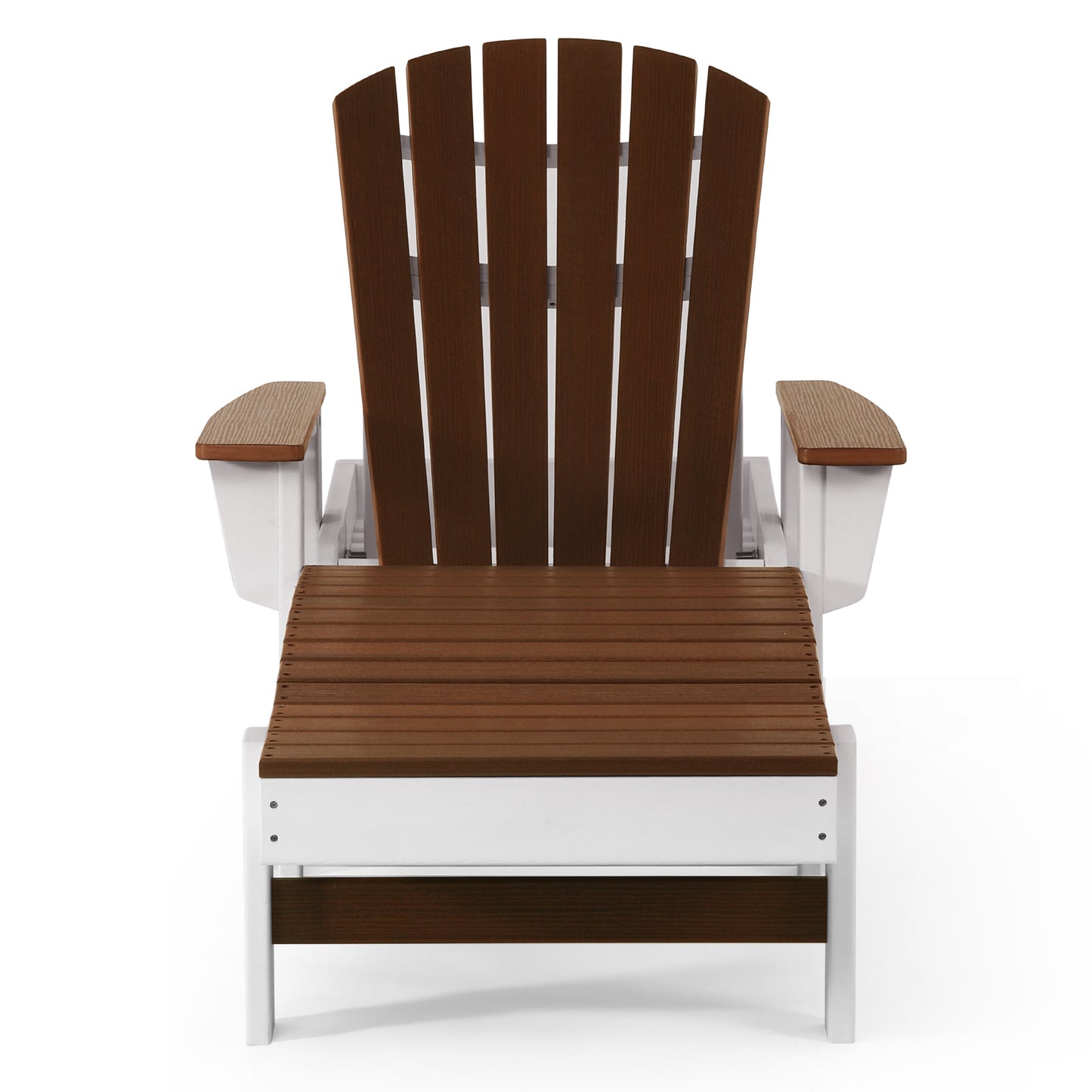Heritage Ridge Adirondack Chaise Lounge with Arms and Wheels With Cup Holder