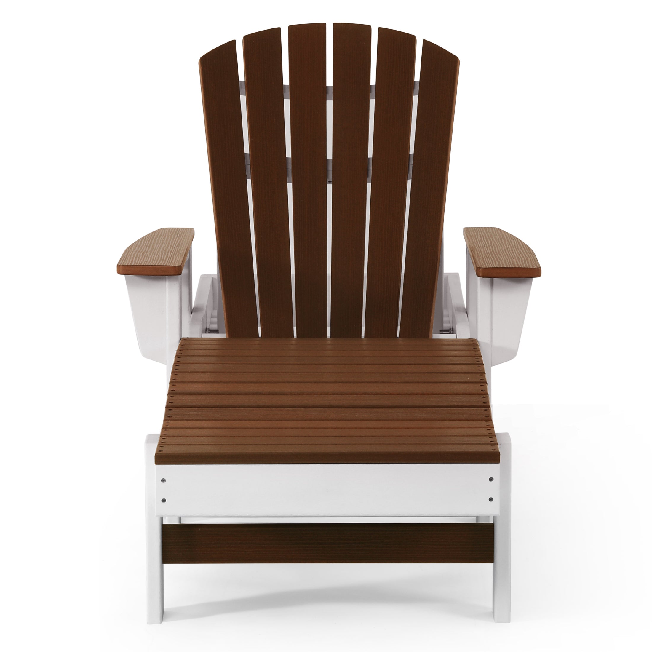 Heritage Ridge Adirondack Chaise Lounge with Arms and Wheels With Cup Holder