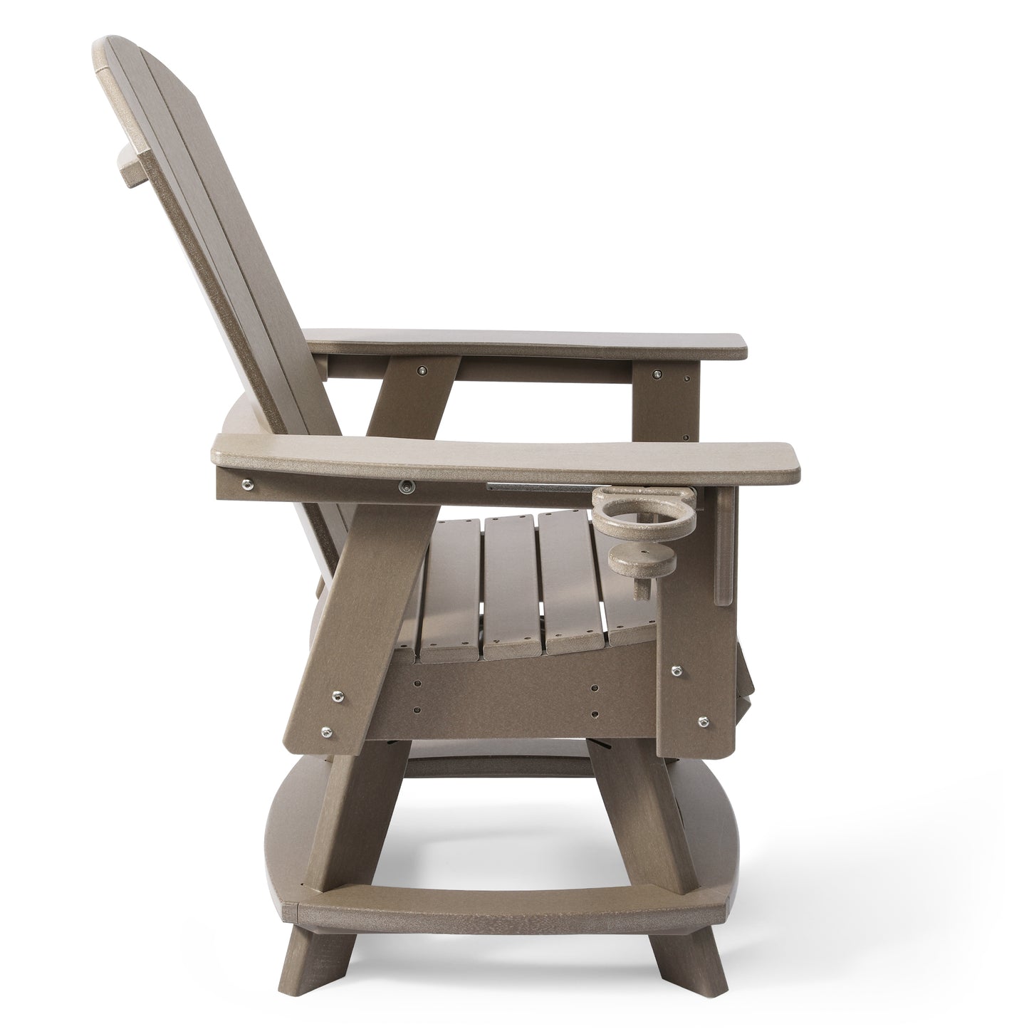Adirondack Swivel Dining Chair with Cup Holder With Cup Holder