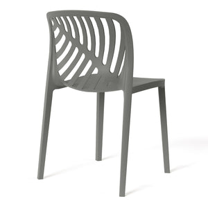 Patio Stacking Dining Side Chair (Set of 2)
