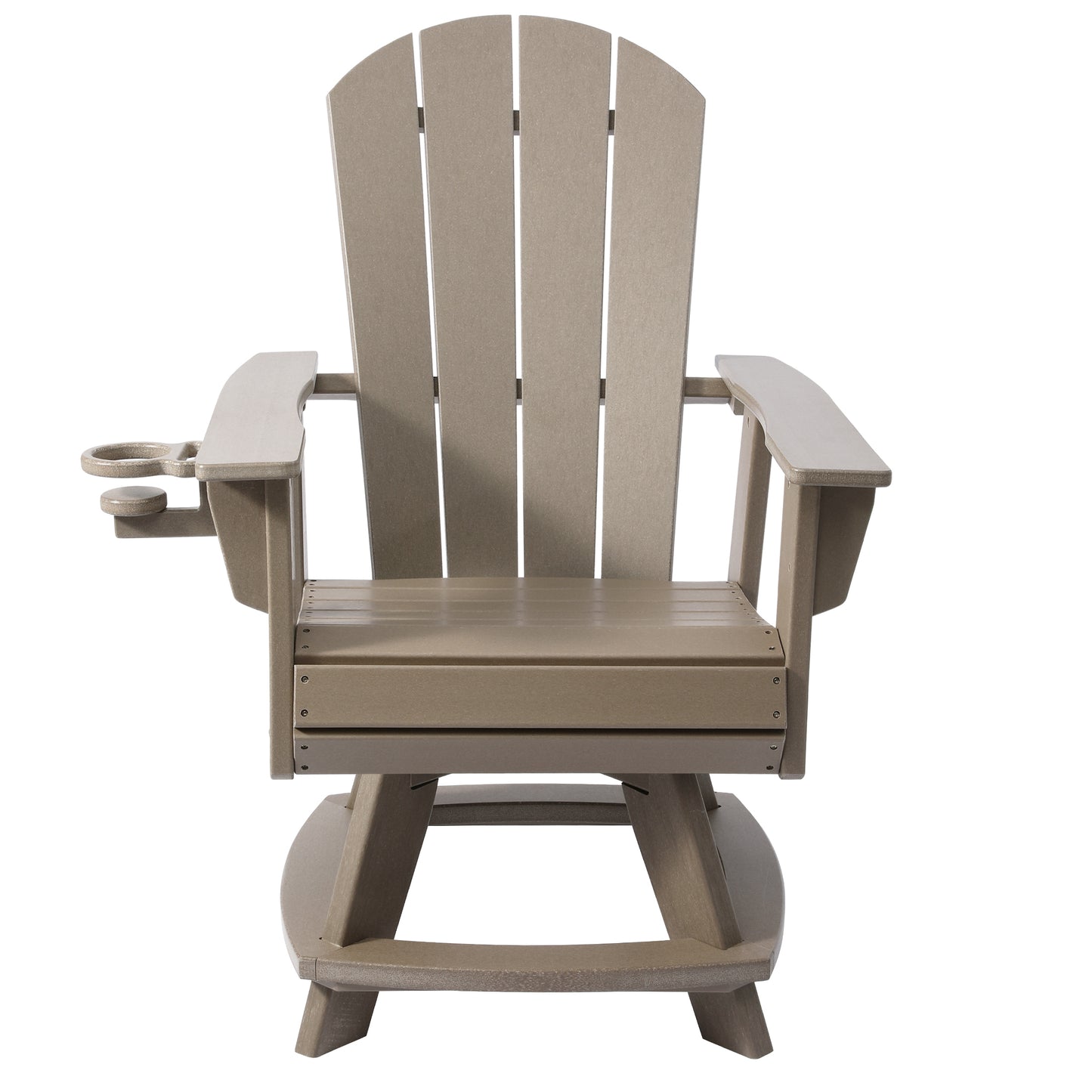Adirondack Swivel Dining Chair with Cup Holder With Cup Holder