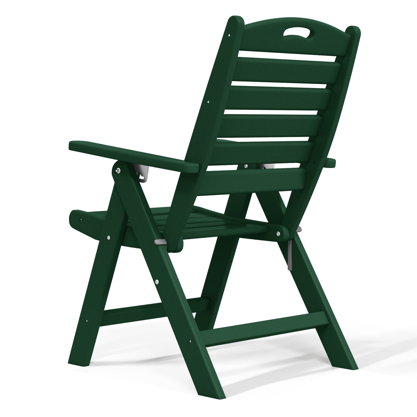 Aarhus All-Weather Outdoor Patio Folding Tall Back Dining Chair (38" High)