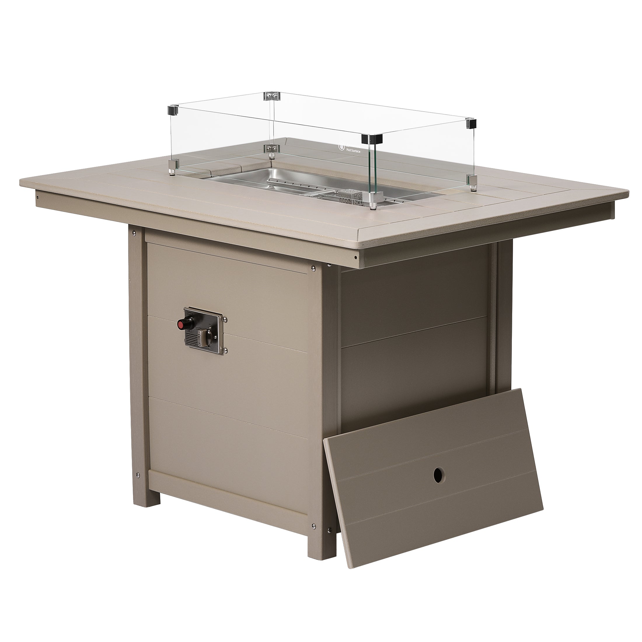 Sedona Rectangular 34" X 46" Dining Fire Pit Table