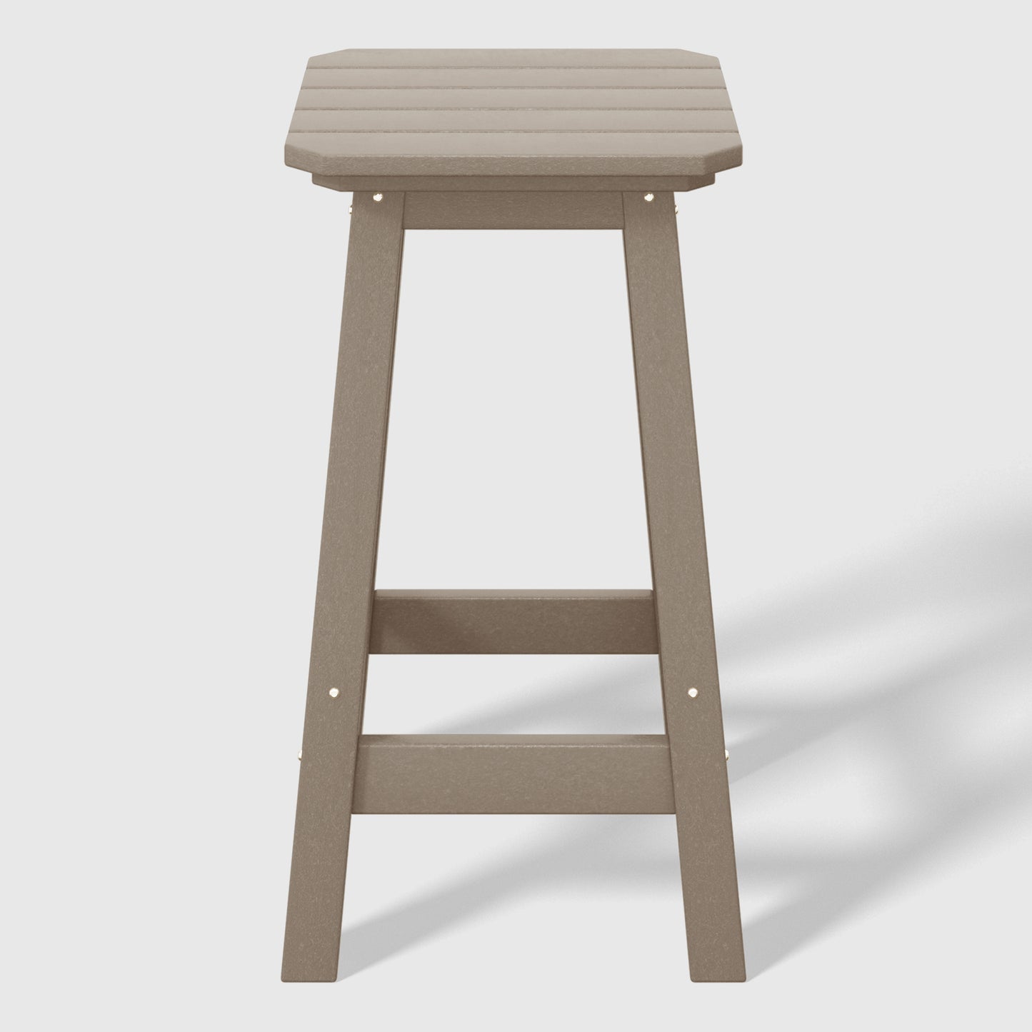 Stockholm  All-Weather Outdoor Square Counter Stool (24" Seat Height)