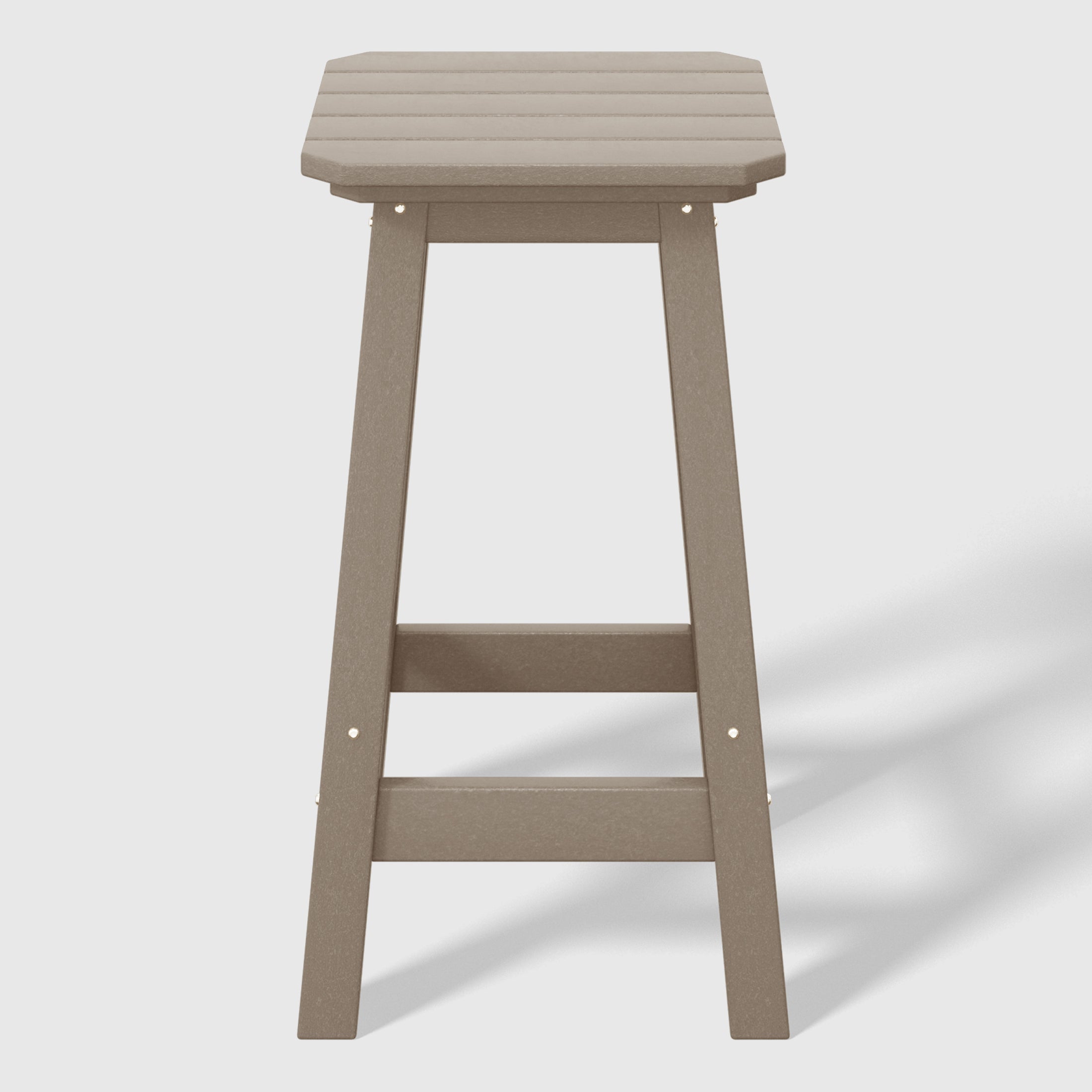 Stockholm  All-Weather Outdoor Square Counter Stool (24" Seat Height)
