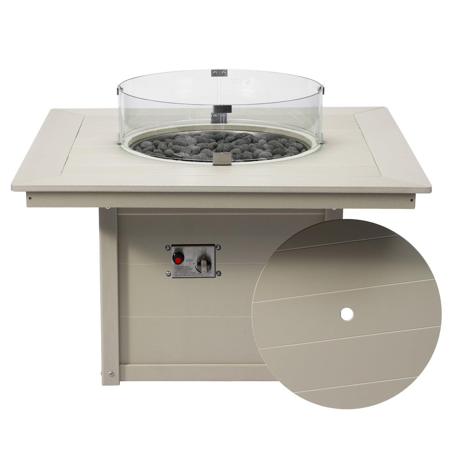 Sedona Square 42" Fire Pit Table
