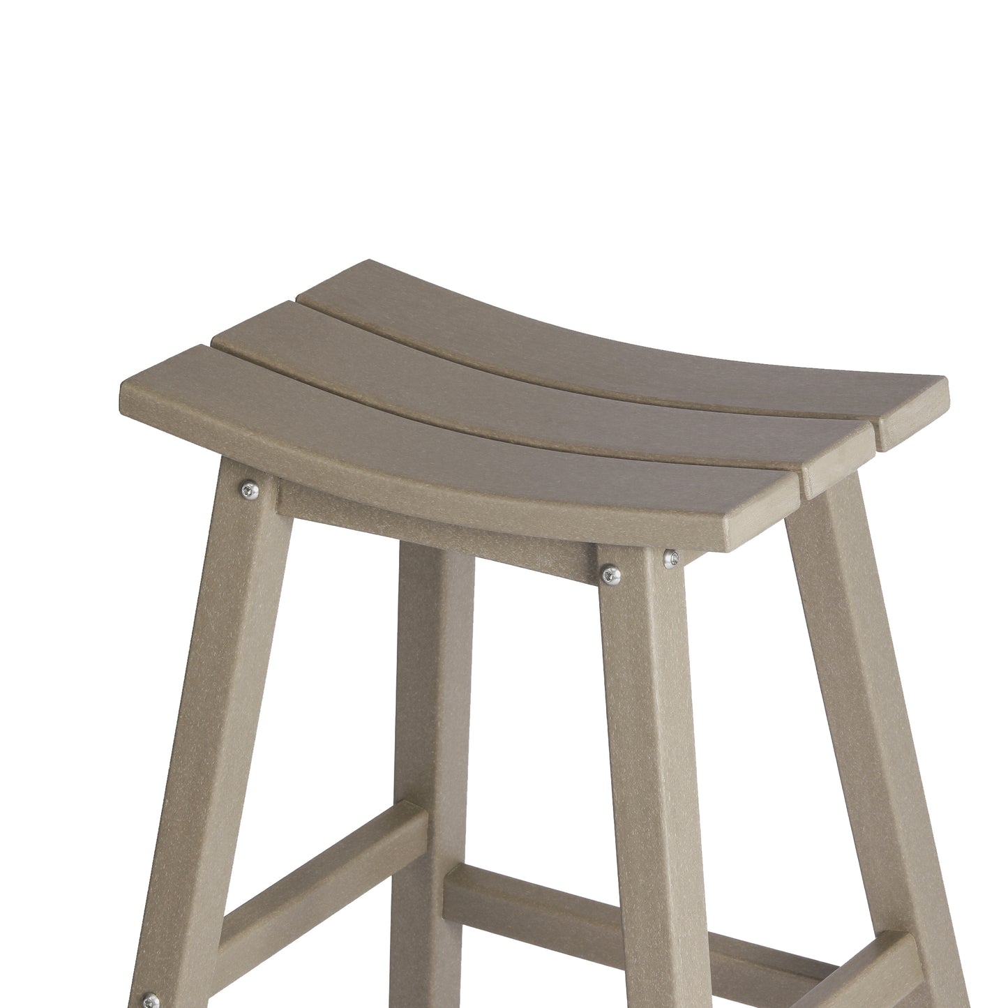 Stockholm All-Weather Outdoor Saddle Bar Stool (29" Height)