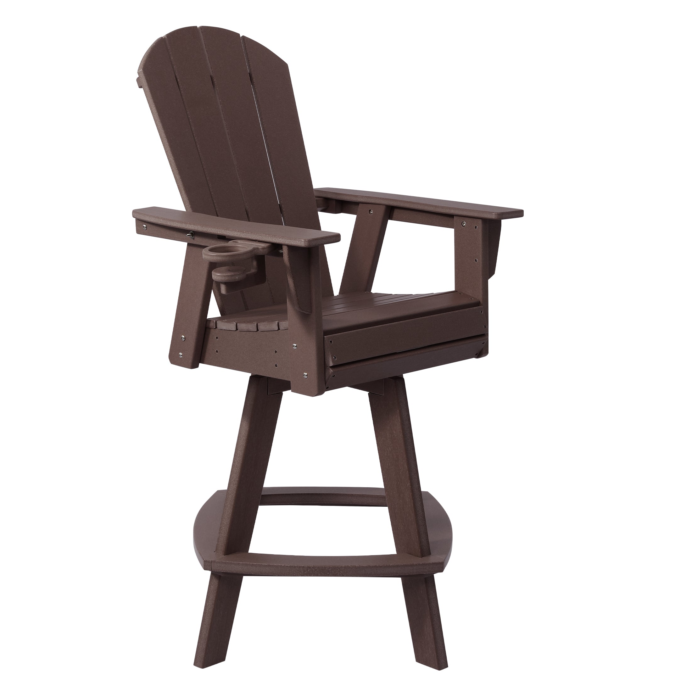Chatham Adirondack Swivel Bar Chair with Cup Holder