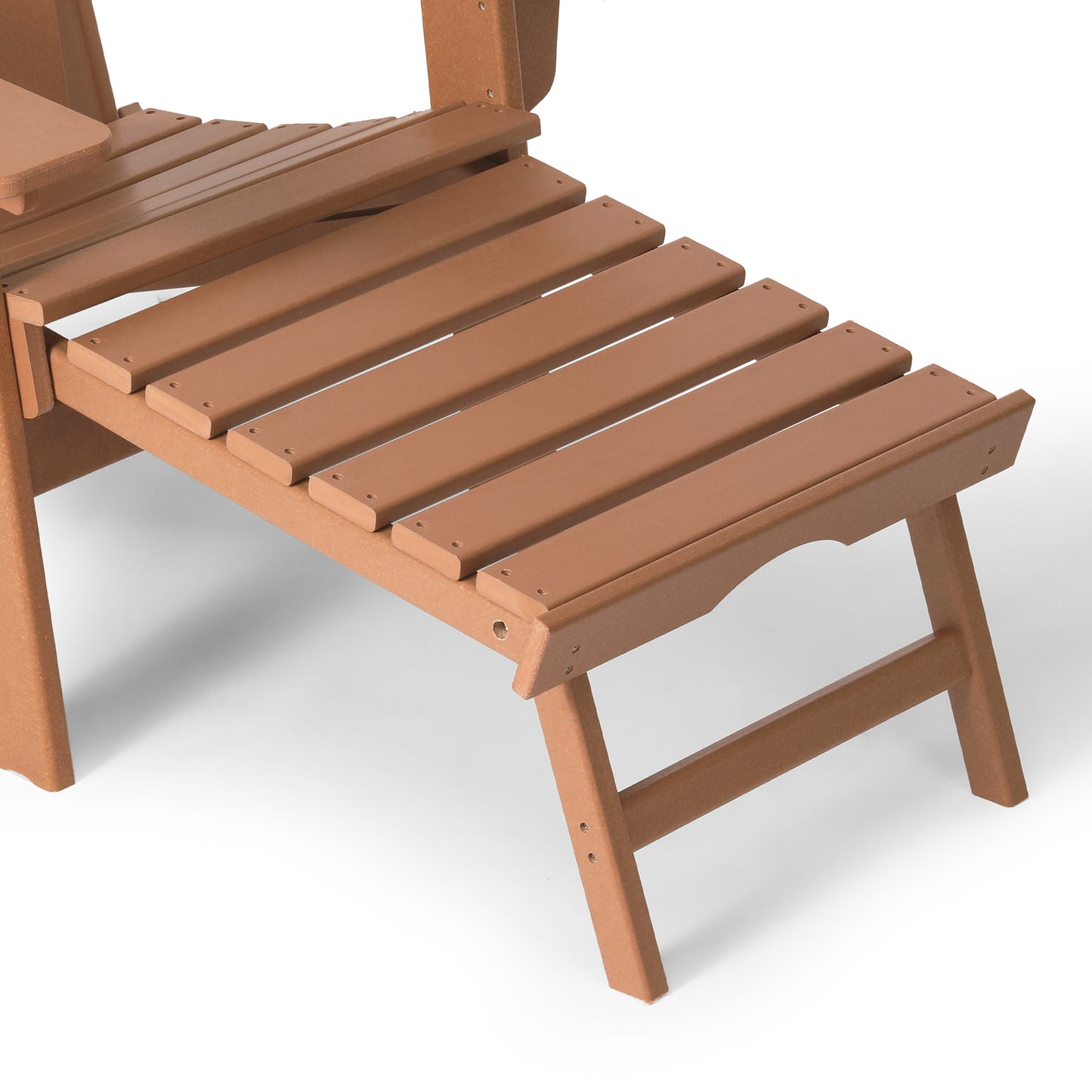 Chatham Folding Adjustable Adirondack Chair with Cup Holder and Hideaway Ottoman