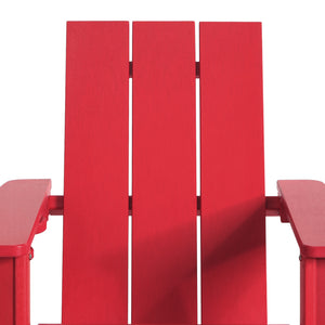 Tiny Terraces Kids Modern Adirondack Rocking Chair with Cup Holder (Set of 2)