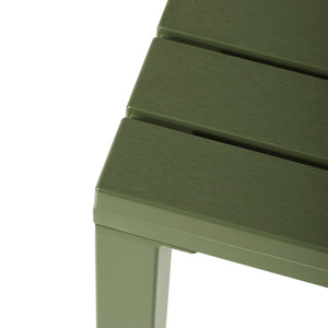 Polyform 31.5" Square Dining Table with Metal Frame