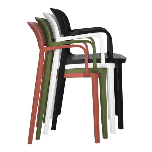 Polyform Stacking Dining Arm Chair (Set of 2)