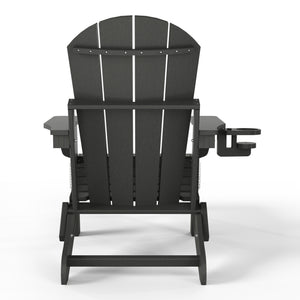 Chatham Folding Adjustable Adirondack Chair with Cup Holder and Hideaway Ottoman