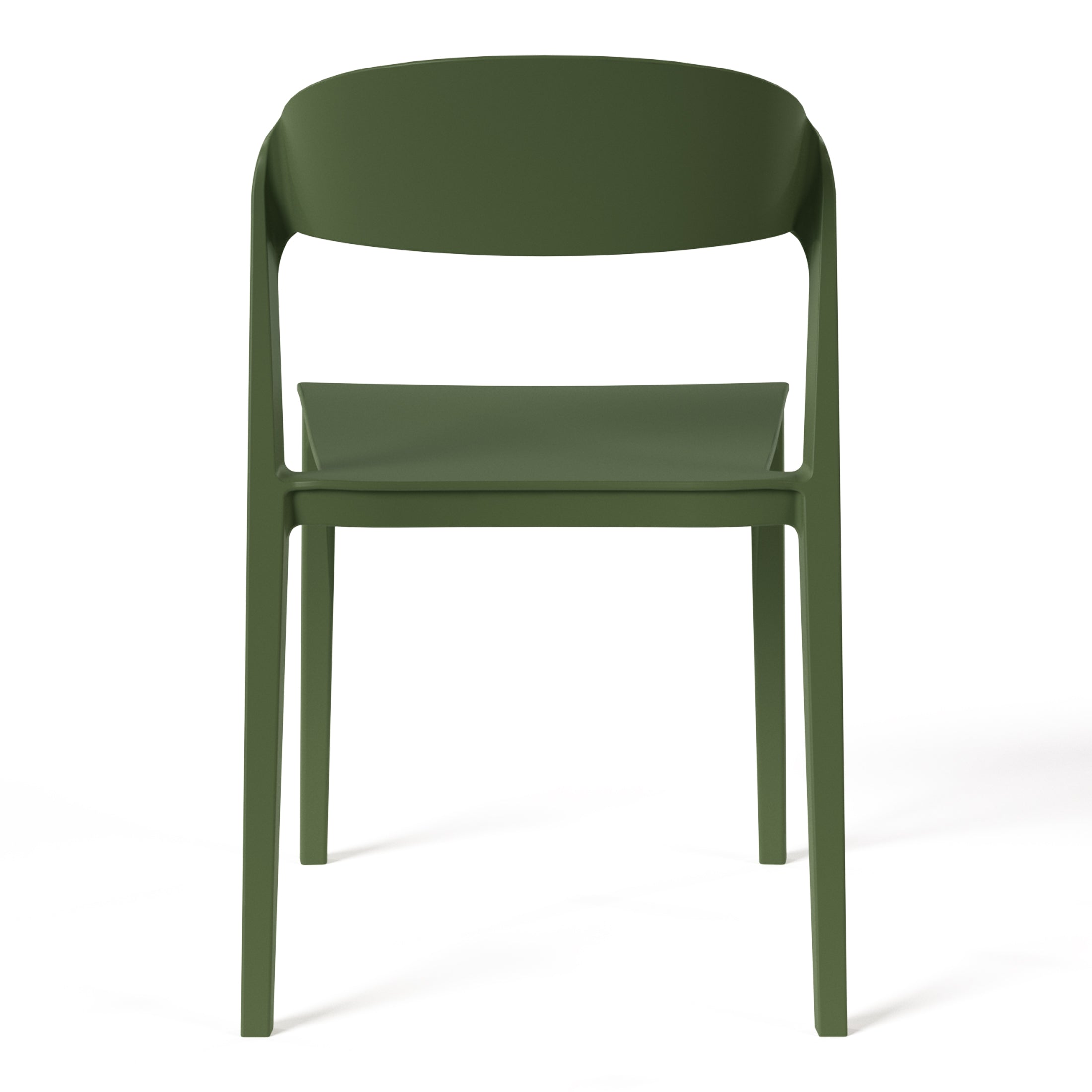 Patio Stacking Dining Side Chair (Set of 2)