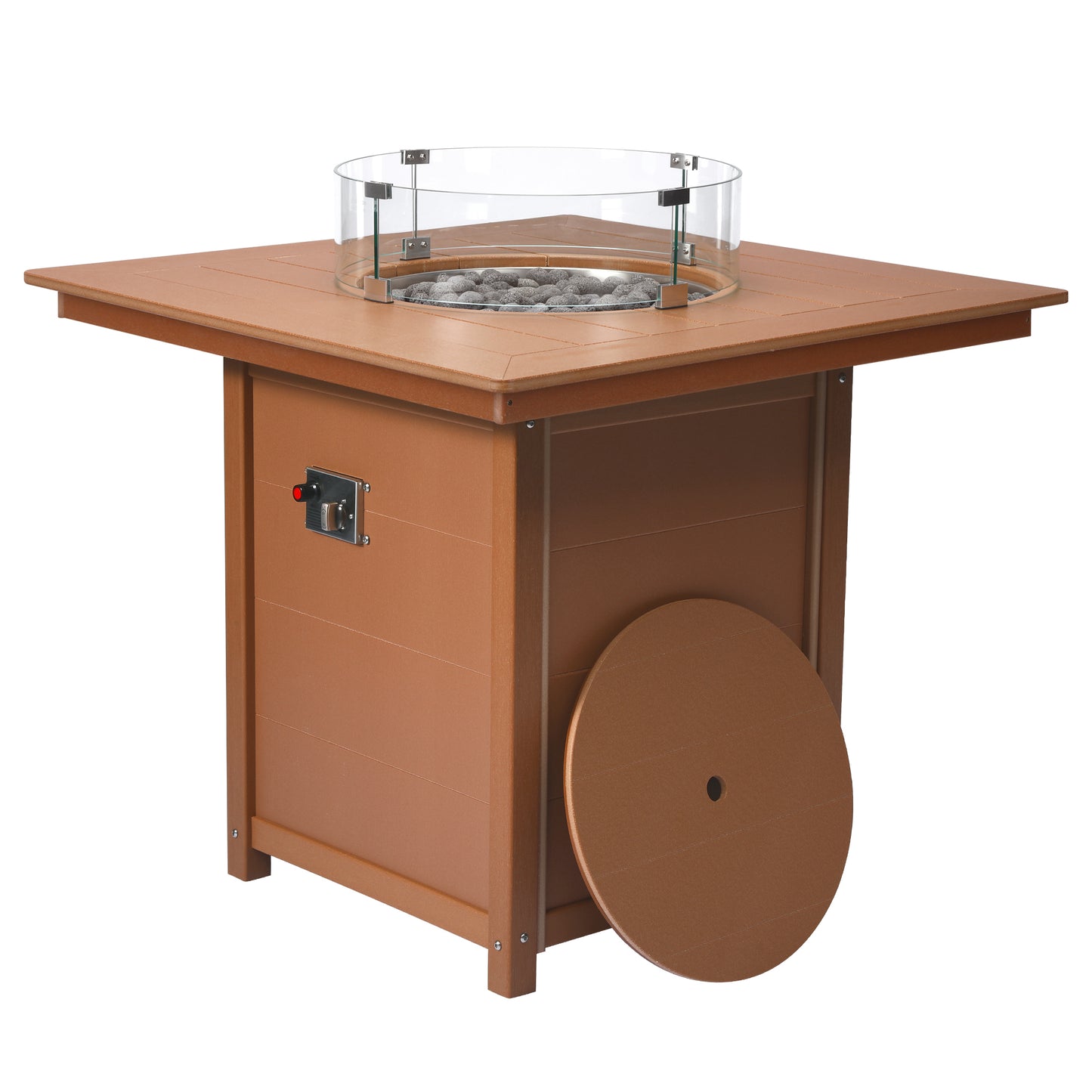 Sedona Square 42" Counter Fire Pit Table