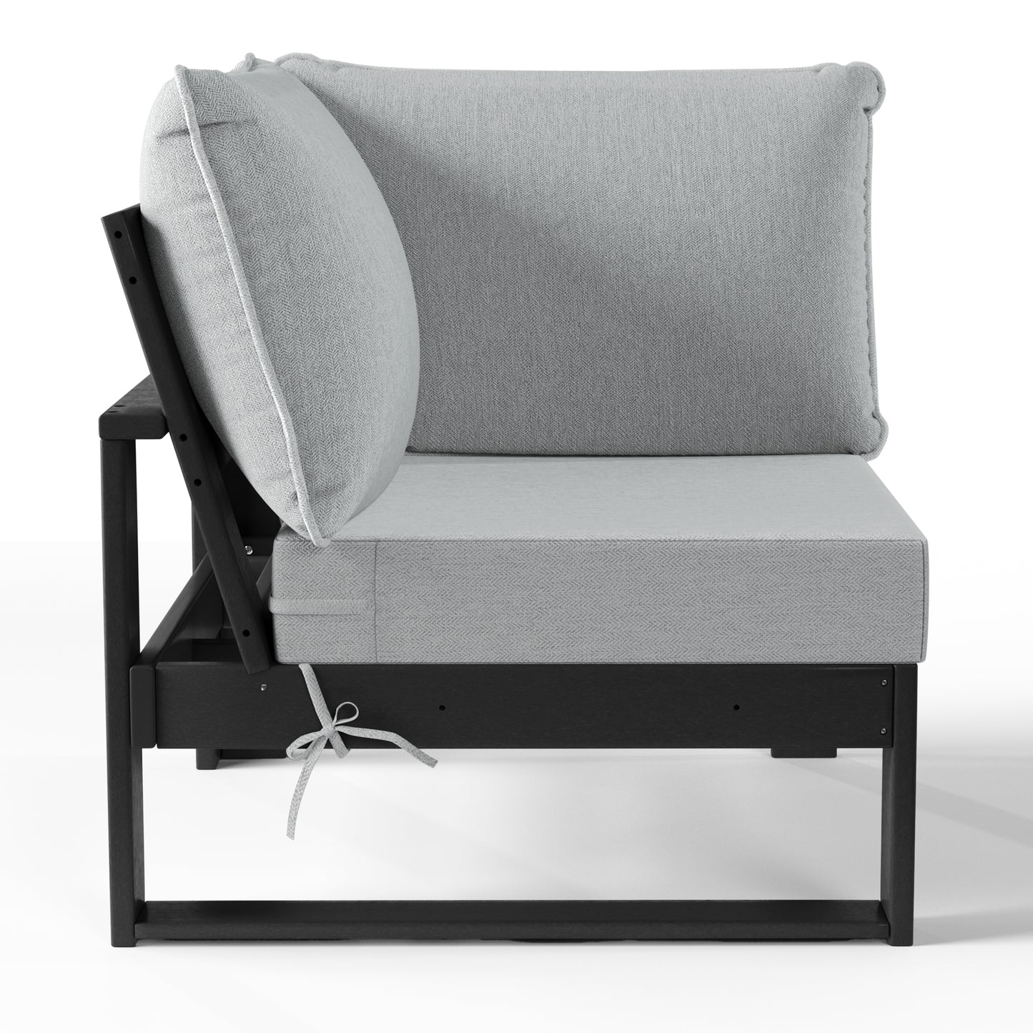 Signature All-Weather Outdoor Modular Patio Deep Seating Corner Chair (Corner Sectional Seat)