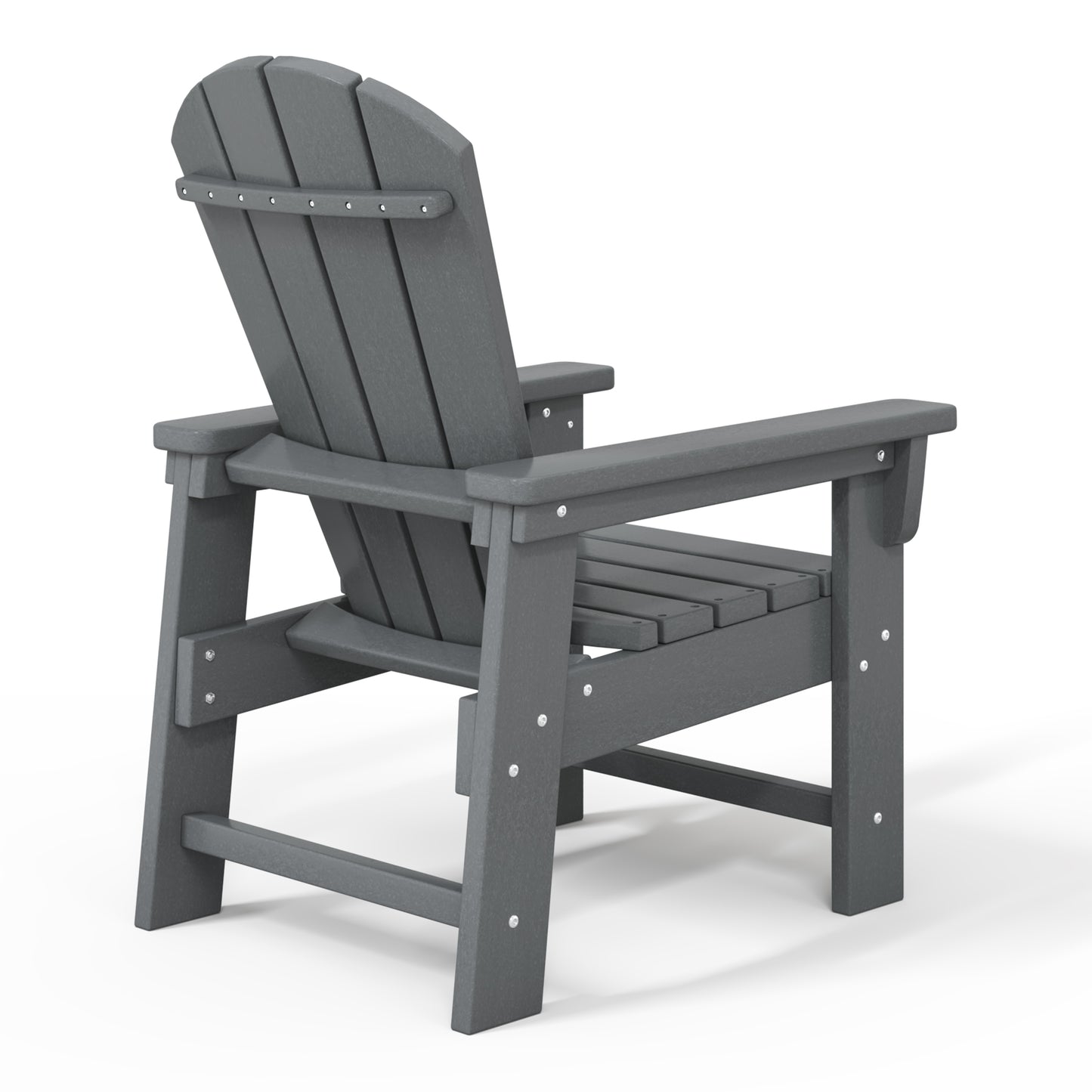 Tiny Terraces Kids' All-Weather Outdoor Poly Adirondack Chair