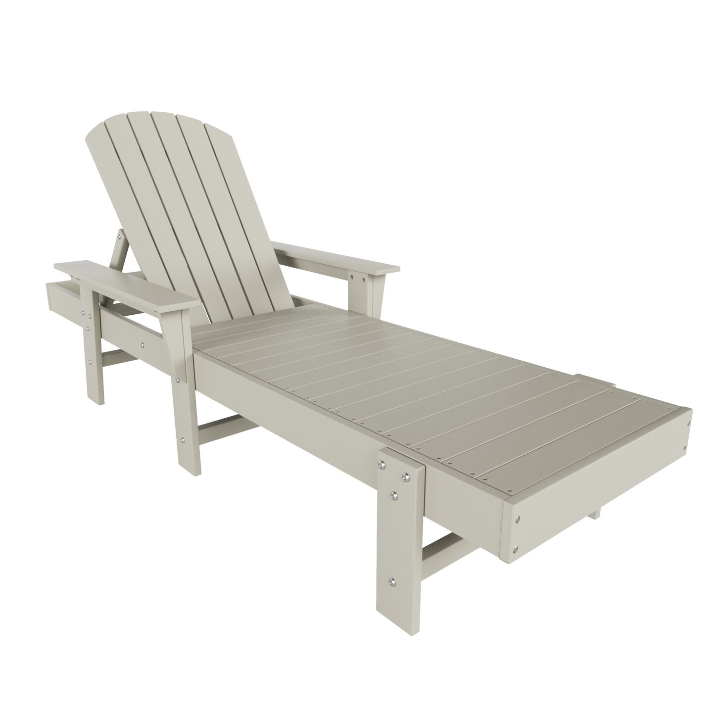 Westport Classic All-Weather Outdoor Adirondack Reclining Sun Lounger With Arms Rests