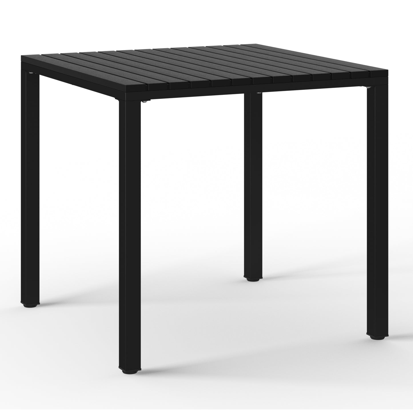 Polyform 31.5" Square Dining Table with Metal Frame