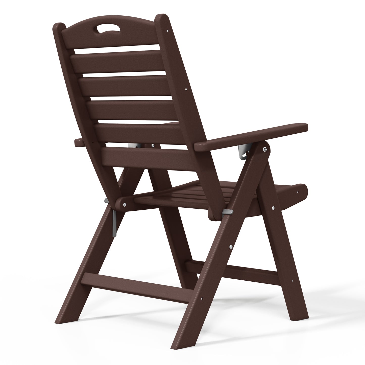 Aarhus All-Weather Outdoor Patio Folding Tall Back Dining Chair (38" High)