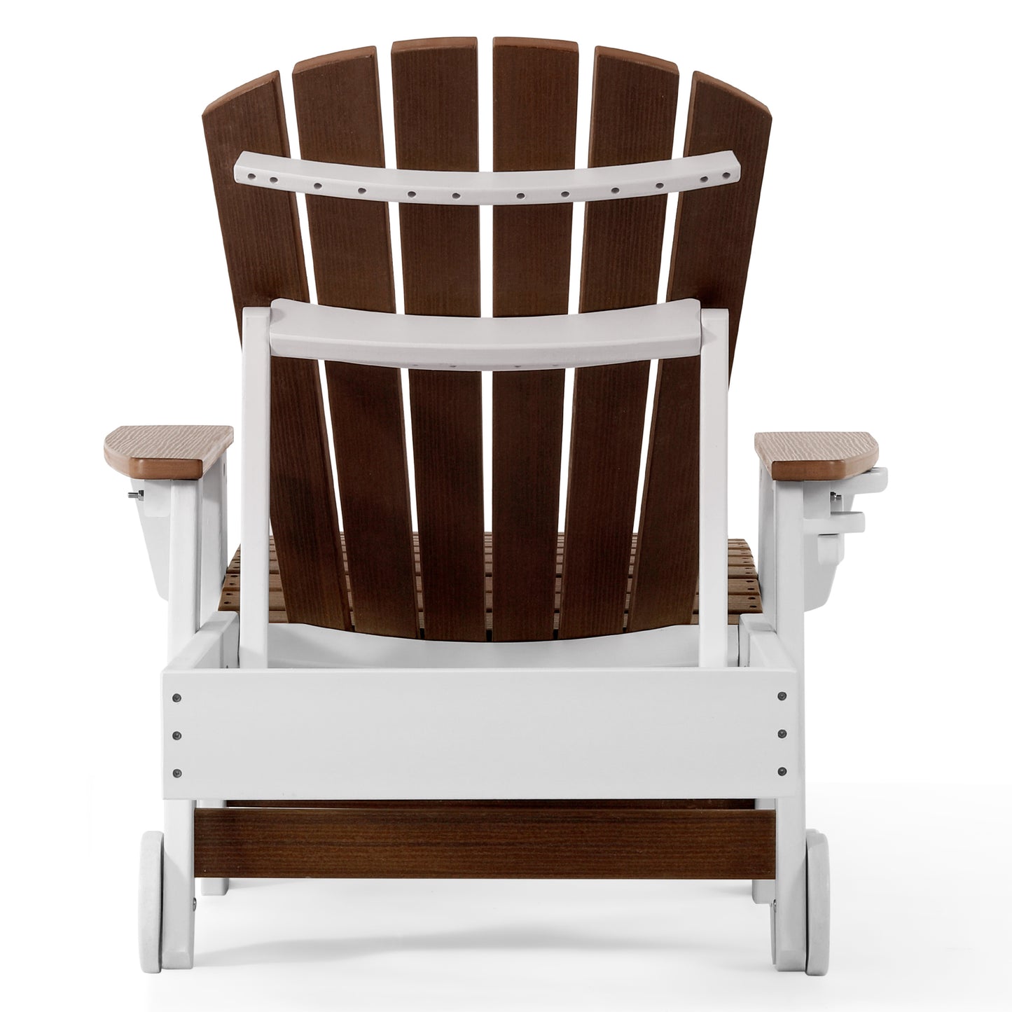 Heritage Ridge Adirondack Chaise Lounge with Arms and Wheels With Cup Holder