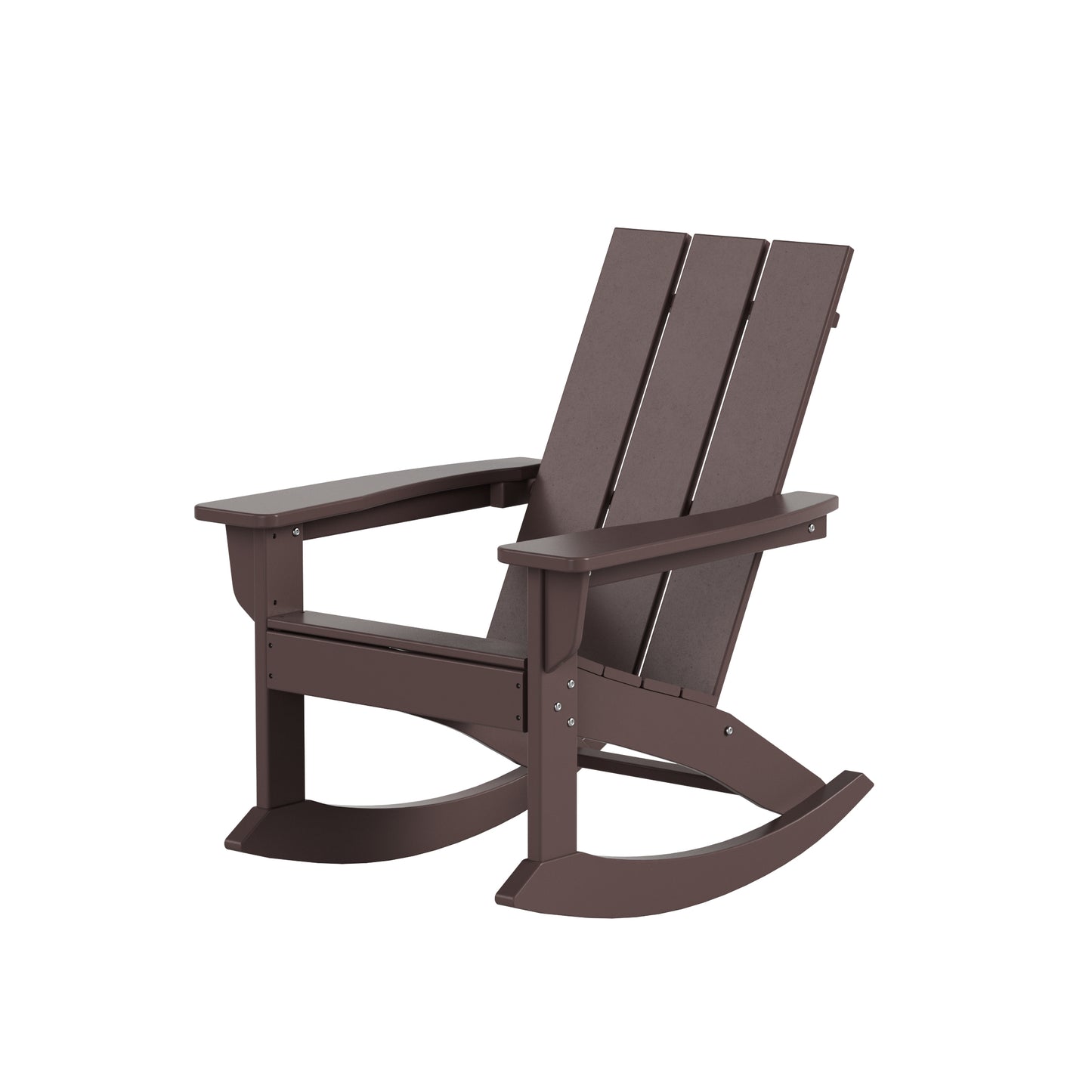 Malibu Modern All-Weather Outdoor Rocking Adirondack Chair
