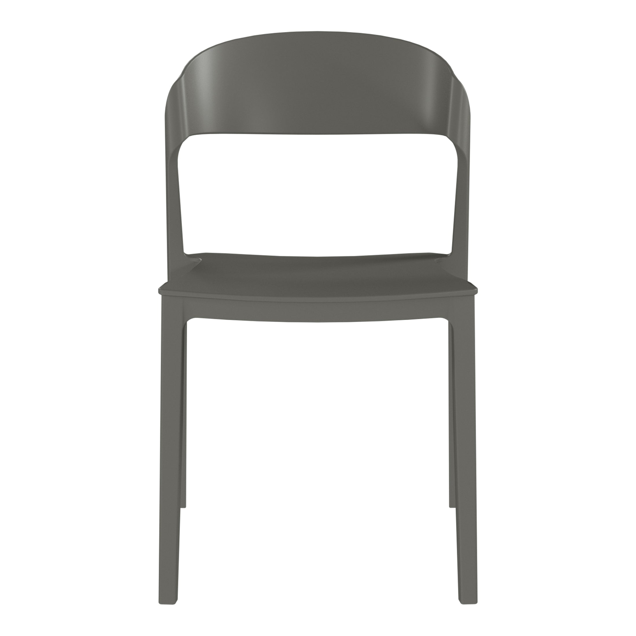 Patio Stacking Dining Side Chair (Set of 2)