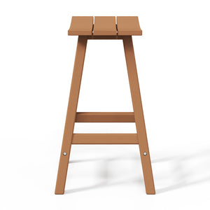 Stockholm All-Weather Outdoor Saddle Counter Stool (24" Height)